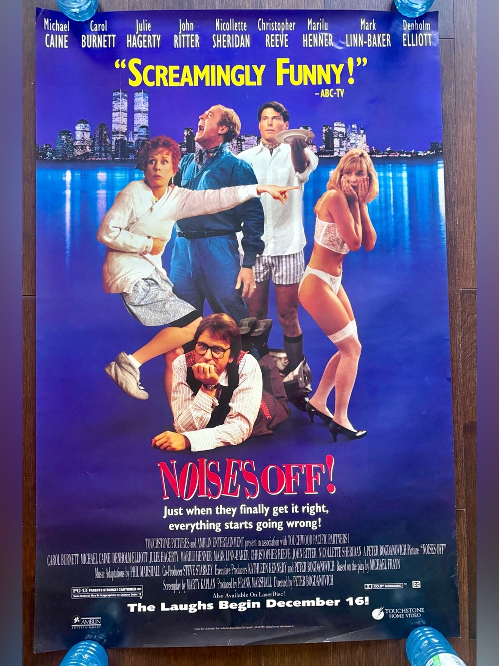 NOISES OFF! Michael Caine CAROL BURNETT Denholm Elliott HOME VIDEO POSTER 1992